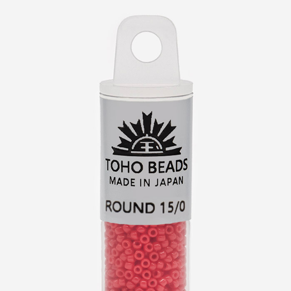 Японский бисер TOHO Round 15/0 (№45), непрозрачный глянцевый