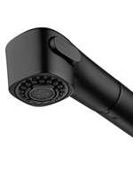 Смеситель для кухни с выдвижным изливом WONZON & WOGHAND, Черный матовый (WW-88439008A-MB)