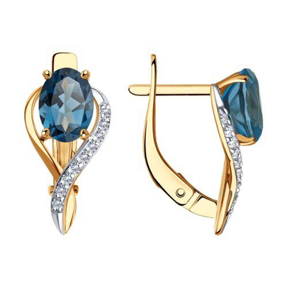 Серьги из золота 585 пробы