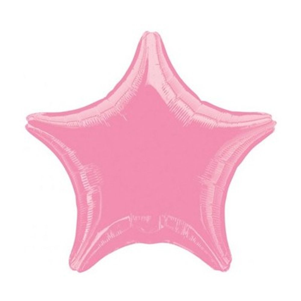 АN Шар Звезда 19" / 48 см, Металлик Pink розовый (БГ-15)