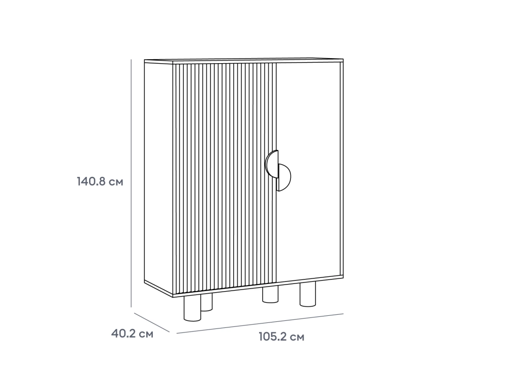 Шкаф левый Cresco