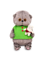 Мягкая игрушка Басик в жилете с игрушкой 20 см BB-110