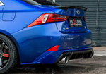 Диффузор заднего бампера с килями Lexus IS (версия 1)