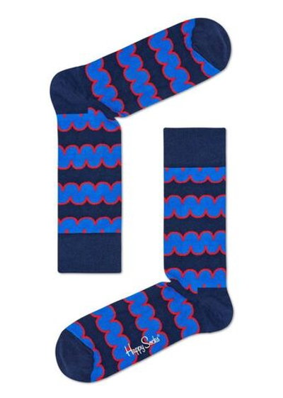 Носки унисекс Dressed Square Crew Sock с цветными волнами (Размер: 29) (Цвет: мятный)