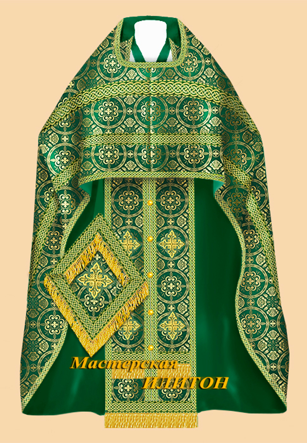 облачение зеленое из парчи
