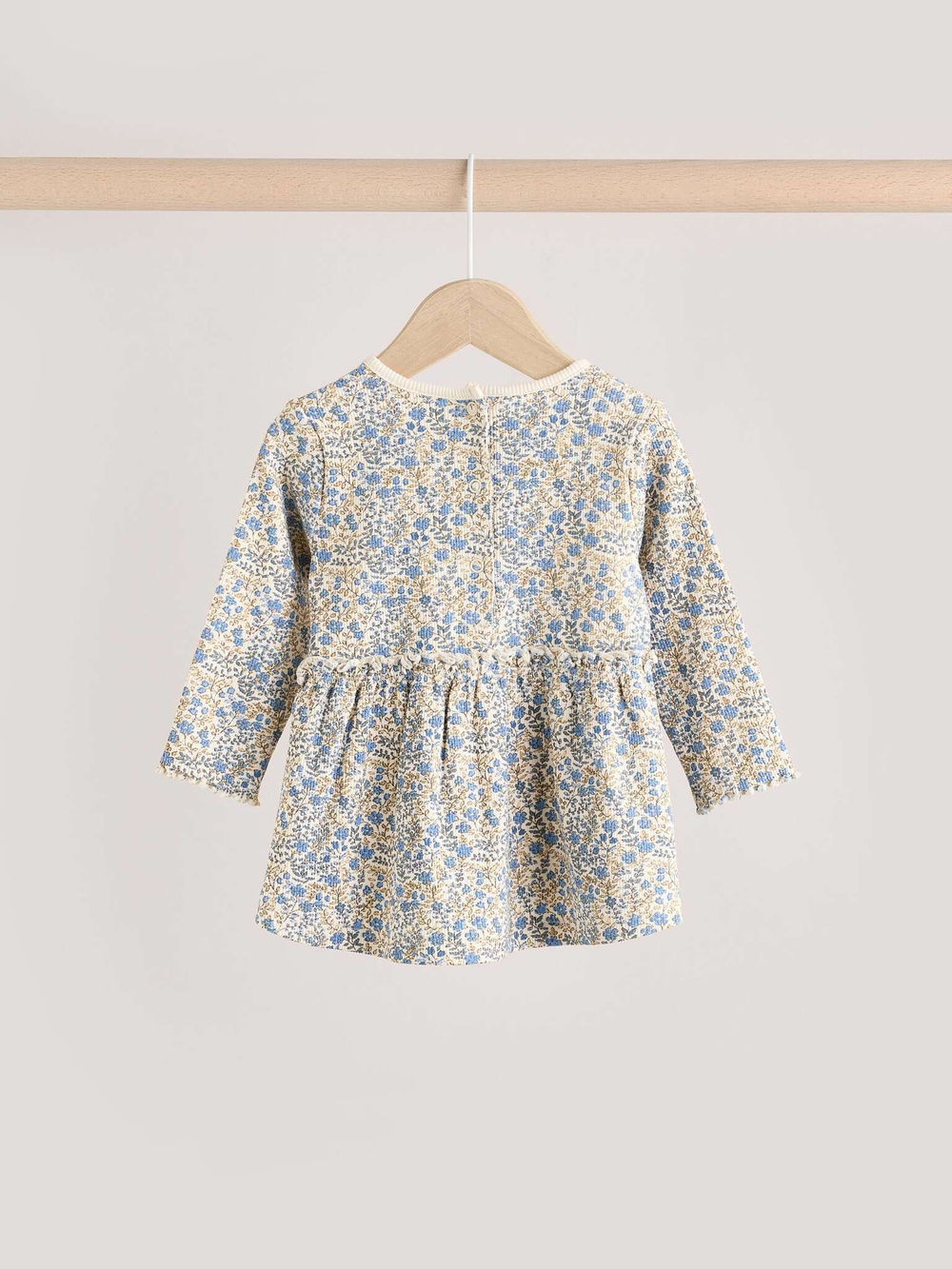 Лонгслив и легинсы в комплекте для малышей Next E66-477, Молочный, Голубой