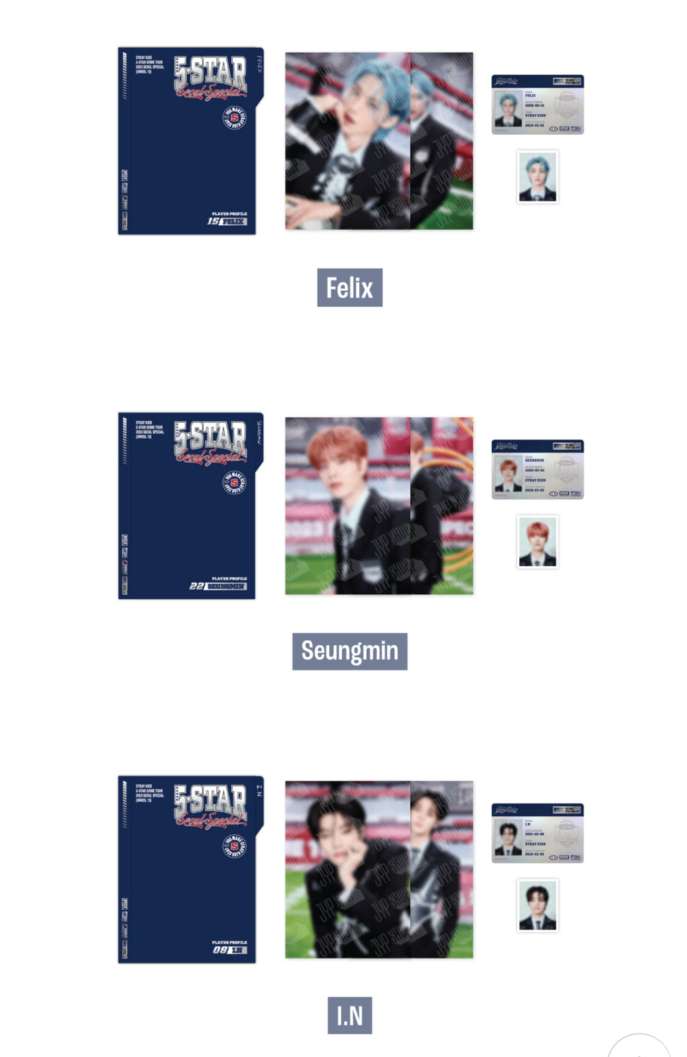 Набор Stray Kids PLAYER PROFILE - 5-STAR Seoul Special