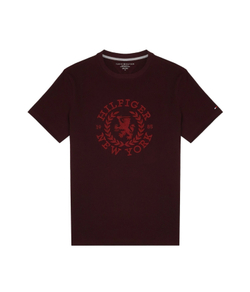 Футболка Tommy Hilfiger Embroidered Heritage Crest Logo Dark Cabernet