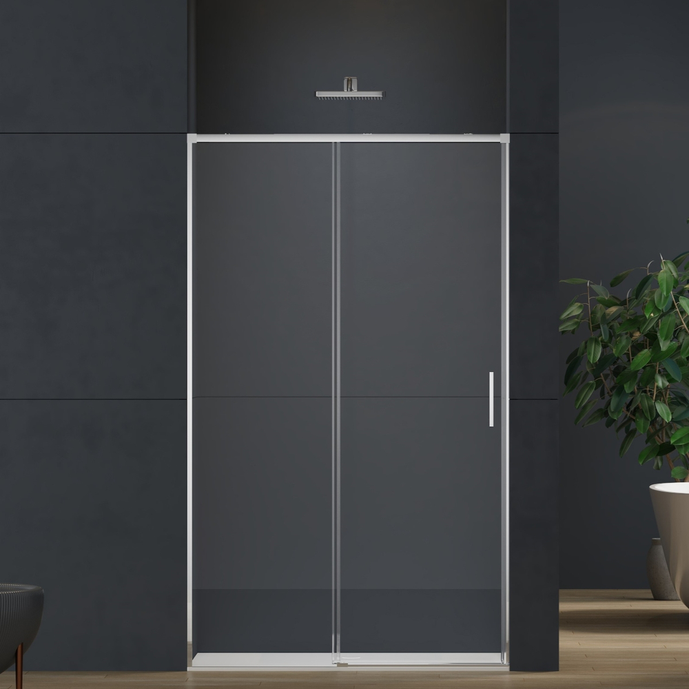 Душевая дверь Софт 2 (Soft 2) VDS-3SO2110CL, 1100, хром, стекло прозрачное
