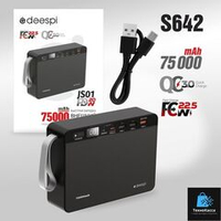 Портативный аккумулятор DEESPI JS01 75000 mAh 22.5W+ PD 20W (черный)
