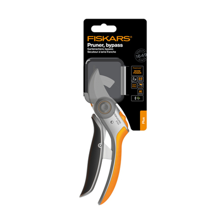 Секатор плоскостной Fiskars Plus PowerLever P751, 285 мм