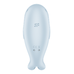 Вакуумный стимулятор клитора Satisfyer Seal you soon, голубой