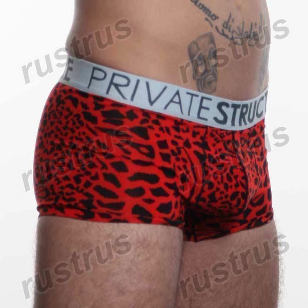 Мужские трусы хипсы красные Private Structure