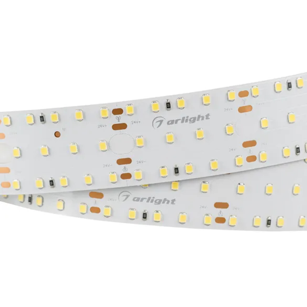 Светодиодная лента S2-2500 24V Warm 3000K 34mm (2835, 280 LED/m, LUX) (Arlight, 25 Вт/м, IP20) 021202