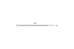 Нейлоновая кабельная стяжка PROCONNECT 400x4,8мм, белая 100 шт/уп 57-0400