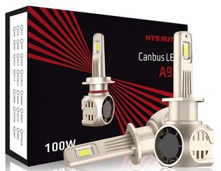 Автолампа LED Н 1 к-т NTS (вентилятор+радиатор) A95 100W CANBUS 6300K 5500Lm  (A95H1-6300K)