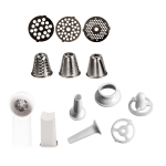 Мясорубка электрическая Pioneer, MG109, 1800 Вт, реверс, 1.8 кг/мин, металл, пластик, 4насад, для ко