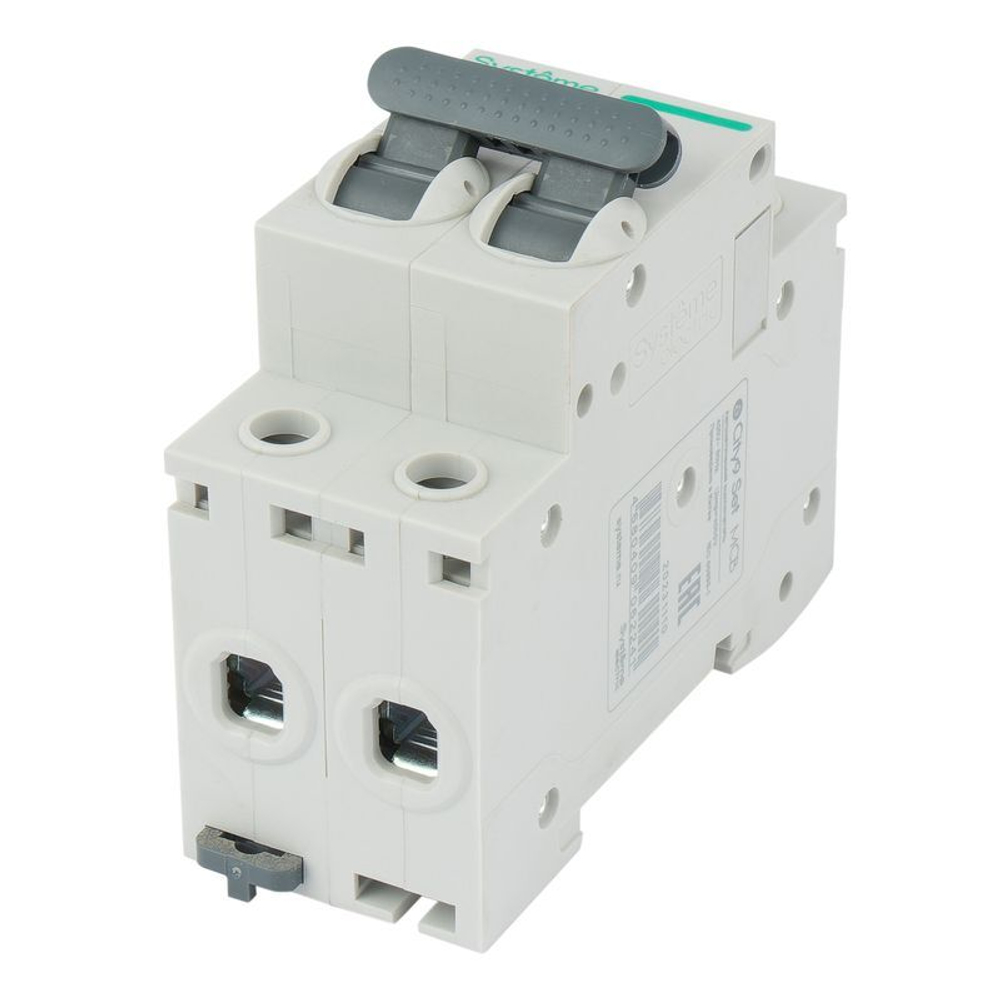 Выключатель автоматический двухполюсной C 20А 4.5кА City9 Systeme Electric
