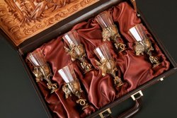 Набор лафитников «Охотничьи Трофеи" 6 шт. в подарочном футляре