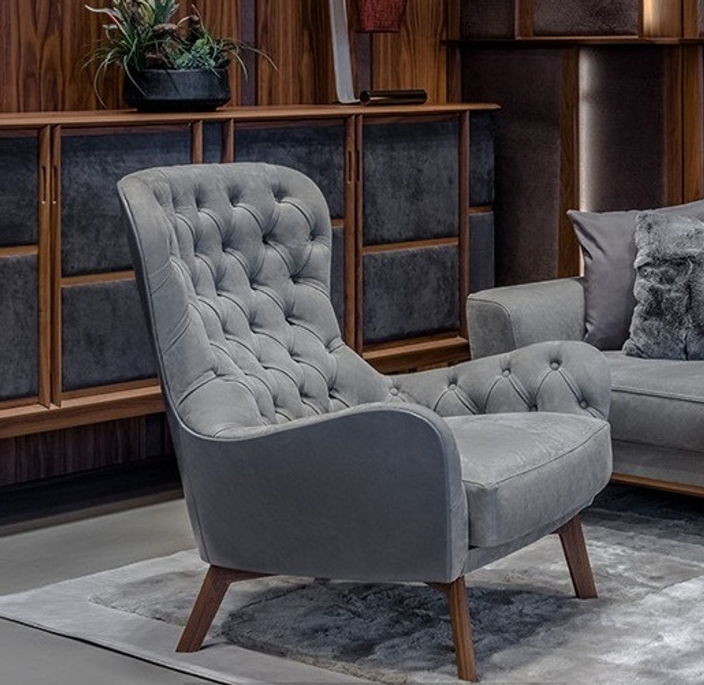 Дизайнерское кресло HITCH leather 060