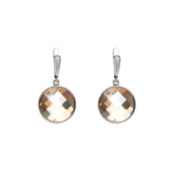 "Анни" серьги в серебряном покрытии из коллекции "Cocktail" от Jenavi с английским замком