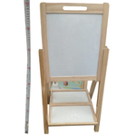 Деревянный регулируемый мольберт, доска с магнитными буквами "single sided small drawing board" 80х35см