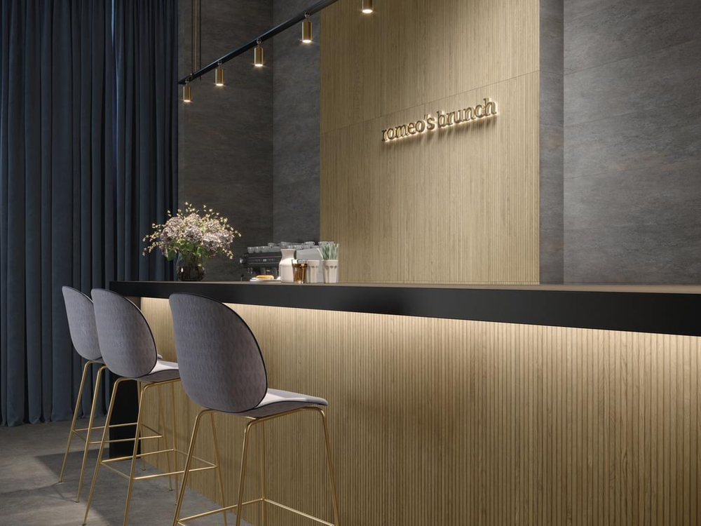 Cifre Dassel Walnut Rect 40x120