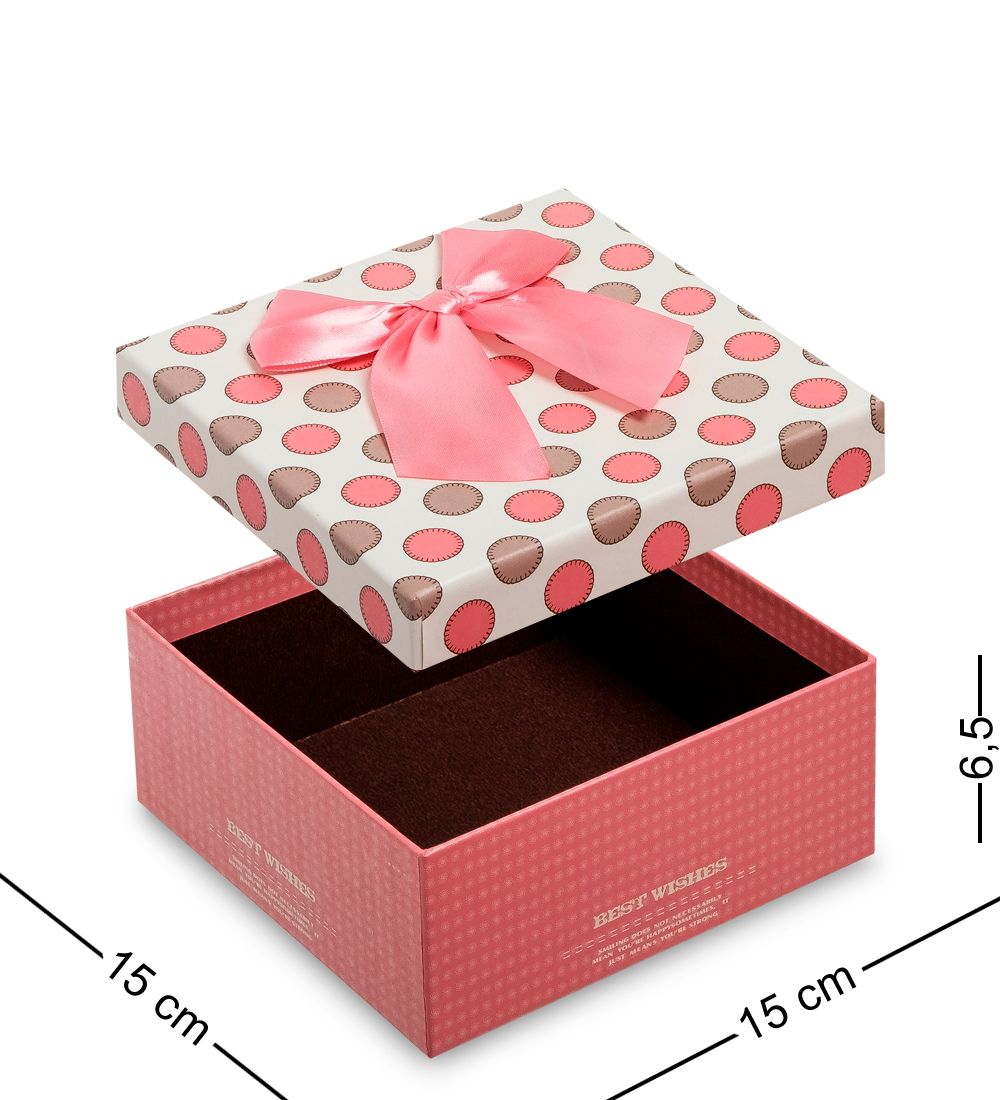 WG-24/1-A Коробка подарочная «Квадрат» цв.розовый