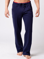 Мужские спортивные брюки прямого силуэта (Размер: M) (Цвет: синий)