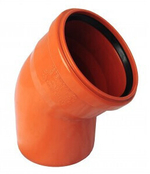 Отвод наружной канализации 110/45° 6004