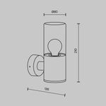 Настенный светильник (бра) Outdoor O432WL-01GF