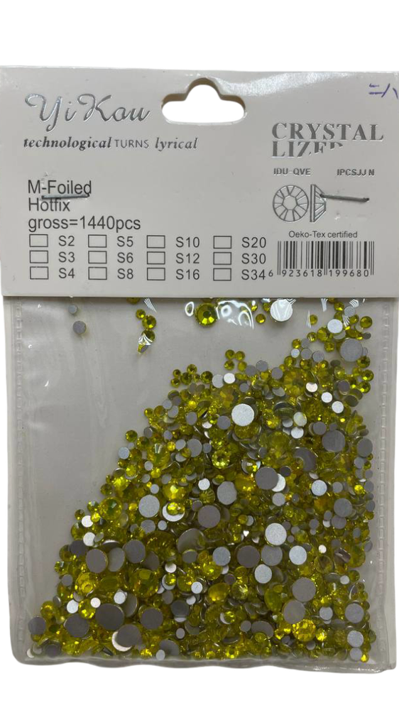 Набор страз разного размера №3