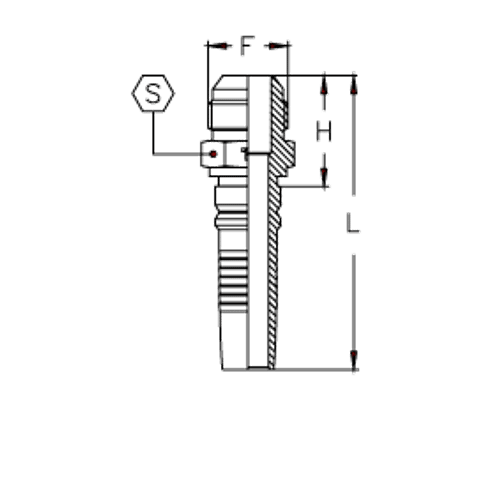 Фитинг DN 25 JIC (Ш) 1.5/8 Interlock