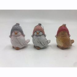 GAEM Изделие декоративное подвесное" Медвежонок, Птичка, Ёжик, Мышка, Белочка", L5,5 W3 H7 см, 24в.