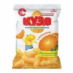 СНЕКИ КУКУРУЗНЫЕ 50 ГР КУЗЯ ЛАКОМКИН СО ВКУСОМ АПЕЛЬСИНА