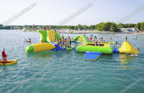 Коммерческий аквапарк на воде «Водная бухта» 24,5×17×3 м