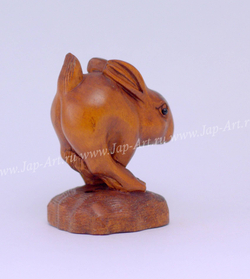 Нэцкэ Кролик бегущий