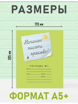 Набор тетрадей "Начинаю писать красиво! №1", 12 л, 50 шт