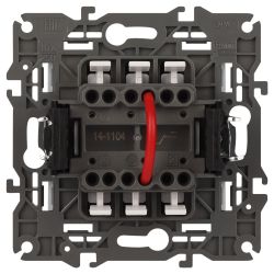 Выключатель ЭРА Elegance 14-1104-01М двойной, 10АХ-250В, белый матовый