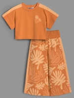 Костюм для девочки, футболка и кюлоты