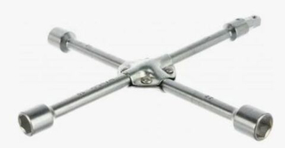 Ключ балонный крест 17-19-21-1/2 усиленный КЛЕПАНЫЙ (1138)