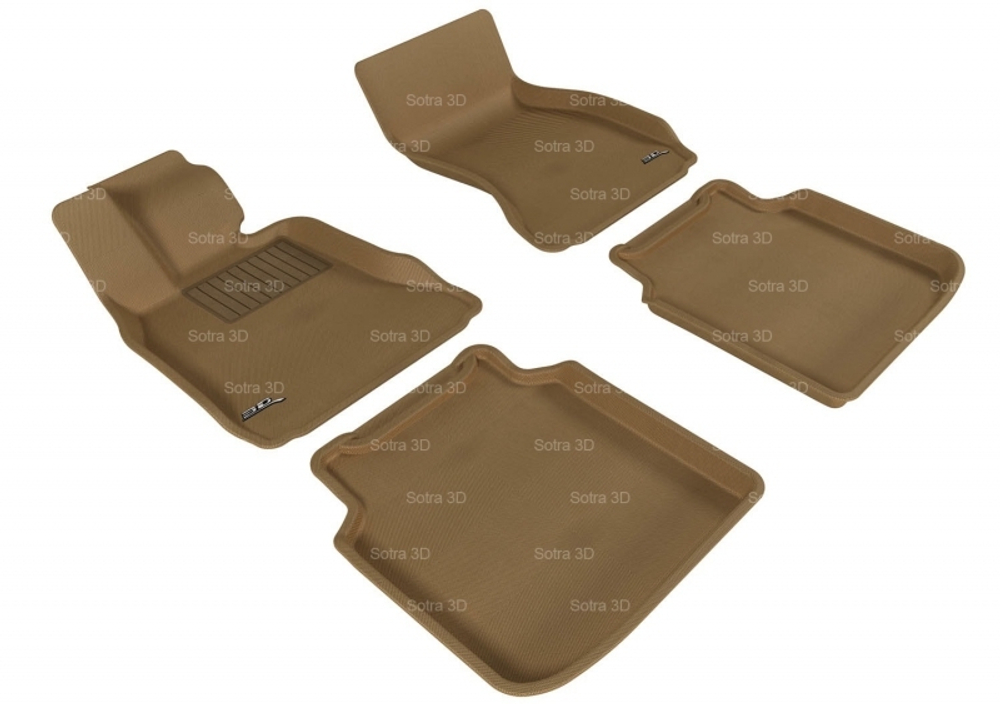 Коврики салона Sotra 3D Lux для BMW 7 Series-Li (F02) 2009-2012 бежевые. Артикул ST 74-00371