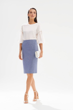 23588 Блузка женская (молочный)