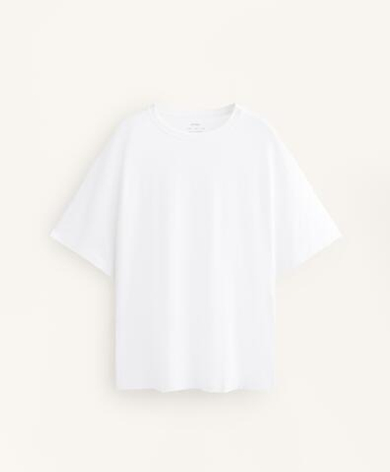 Oysho Футболка из смесового хлопка, белый