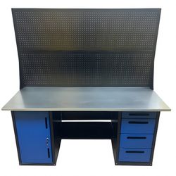 Great Wolf (GWT-V1800B2) Верстак инструментальный двухтумбовый, 4 ящика, тумба с дверью, два экрана, 1800х700