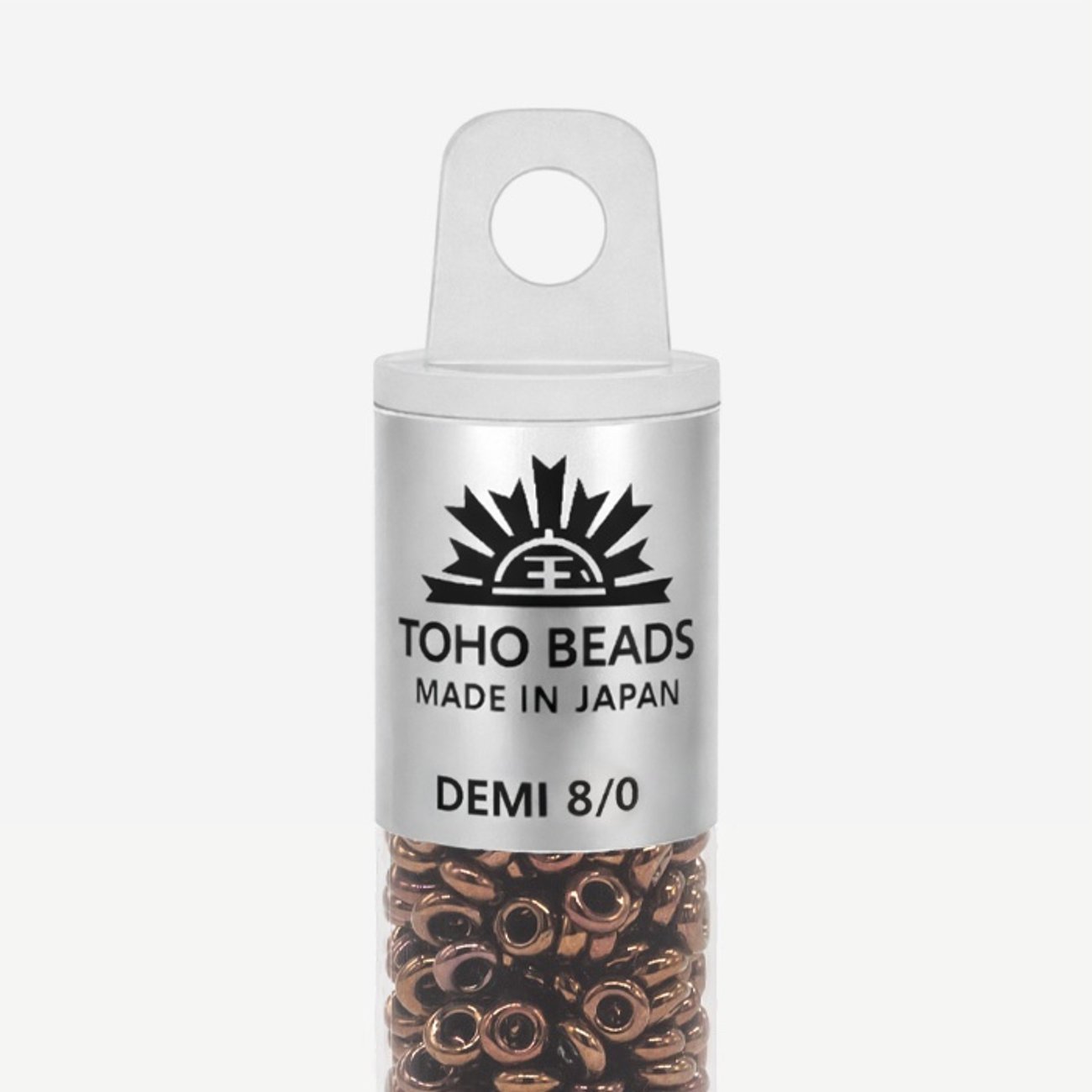 Японский бисер TOHO Demi 8/0 (№224), металлизированный, непрозрачный глянцевый