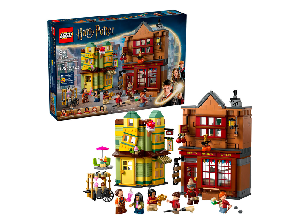 LEGO Harry Potter 76452 «Магазин “Всё для квиддича” и кафе-мороженое» — локации Хогсмид