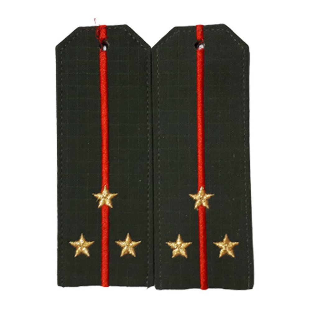 Погоны черные МП ст.сержант с шелковым галуном (пог. лента,на пластике)