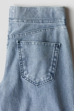 H&M Брюки широкого кроя, светло-синий