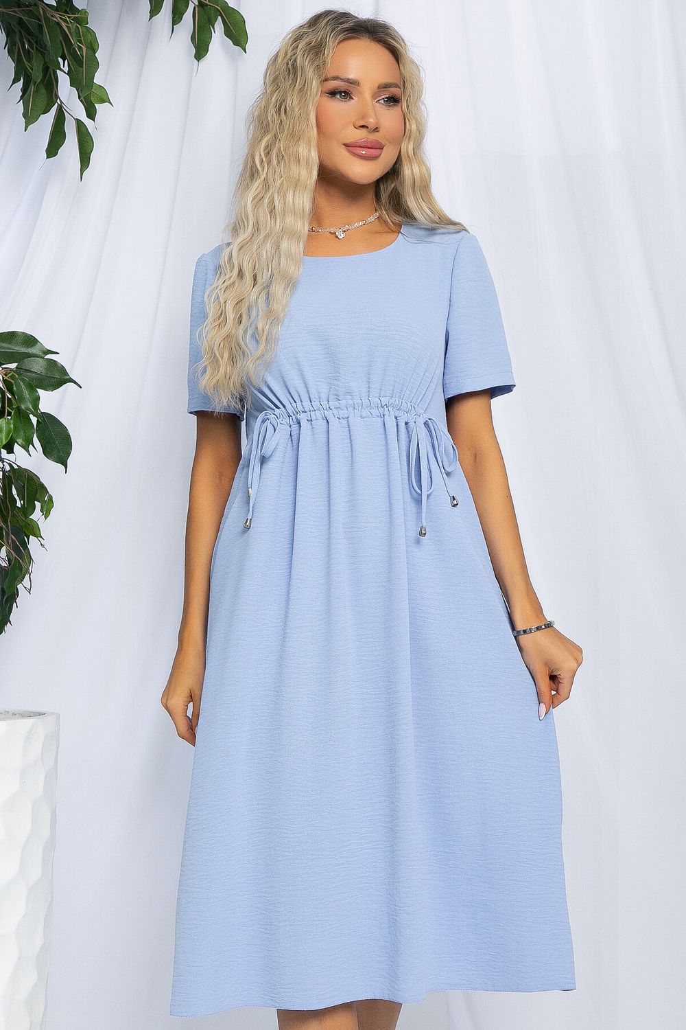 Платье Цветы Лета (голубое) П13057-18М LT Collection